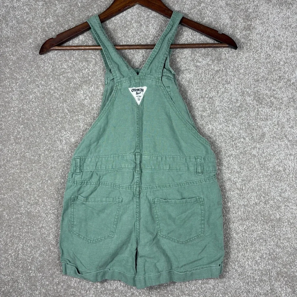 OshKosh Bgosh Kids Green Overalls Size 7 OSH11771-SSI